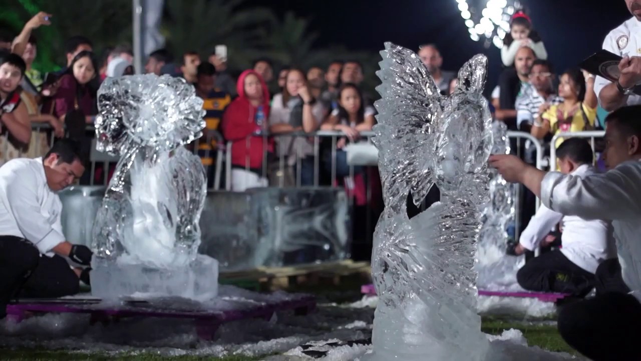 Spectacular QCP Freestyle Ice Carving Competition 2016 ❄️