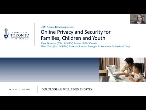 Online Privacy and Security for Families, Children and Youth
