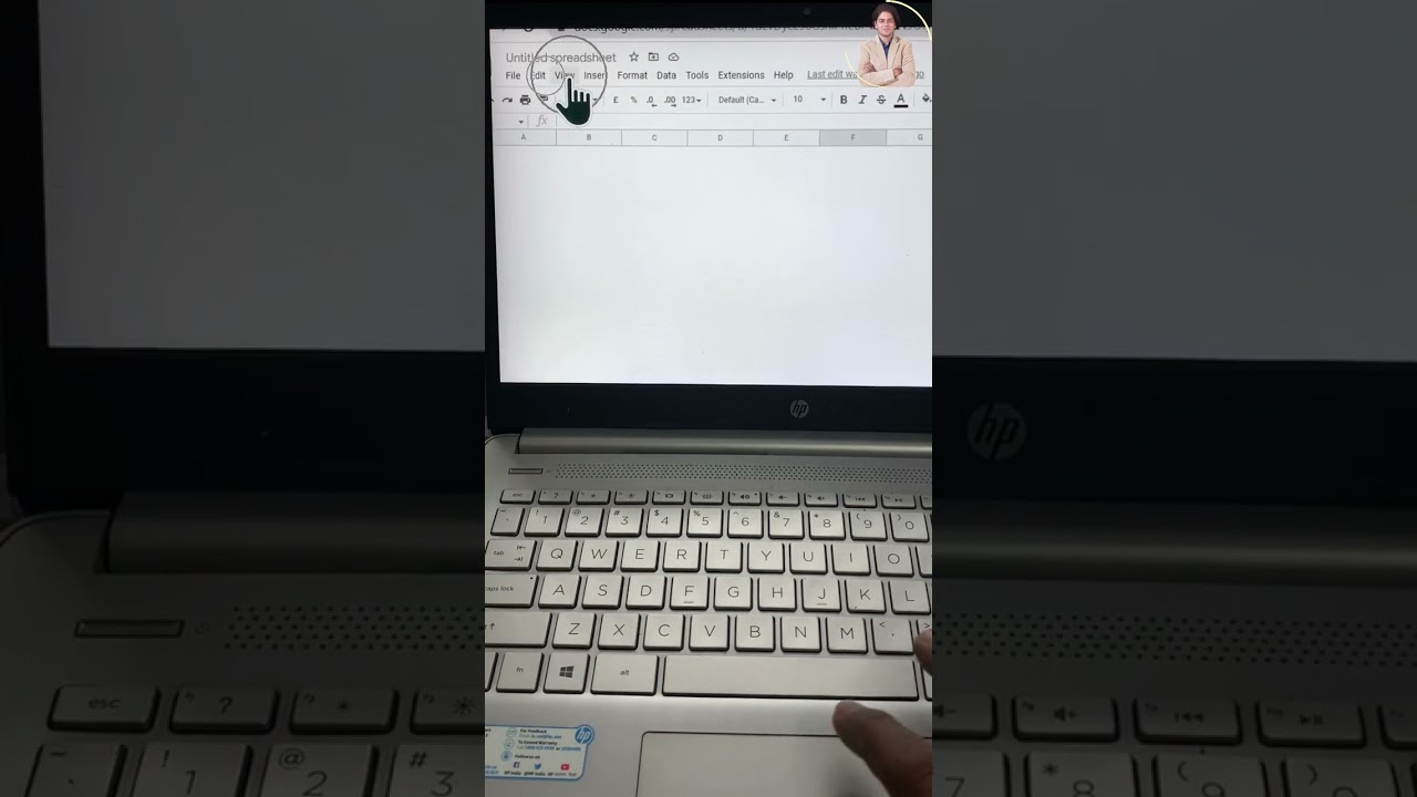 how to fix if gridlines are not visible in google spreadsheet? #shorts