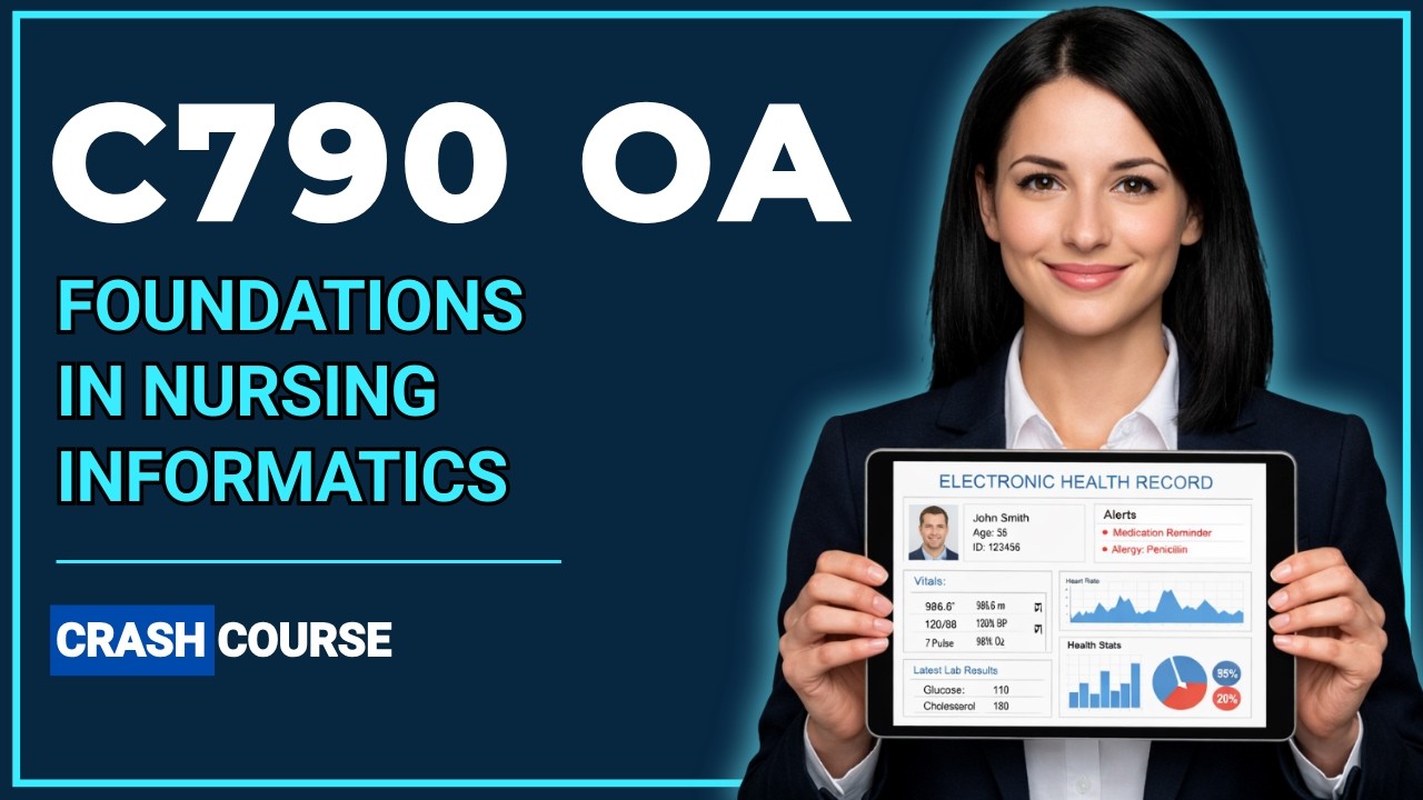 C790 OA Ultimate Study Guide for Nursing Informatics 📘