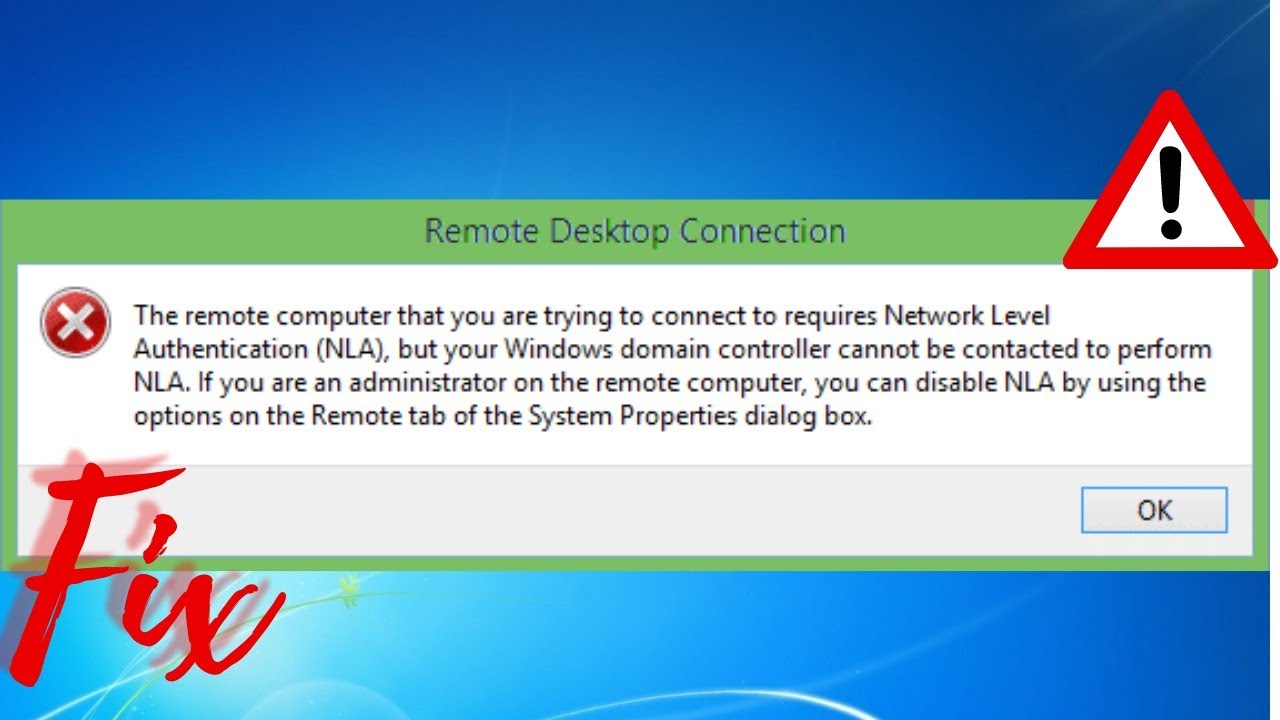 Fix NLA Error on Remote Windows PCs 🔧