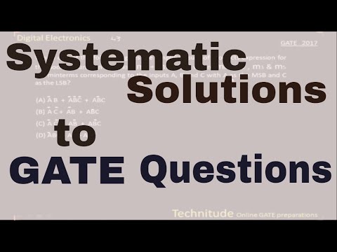 Digital electronics -GATE 2017 Questions Explained