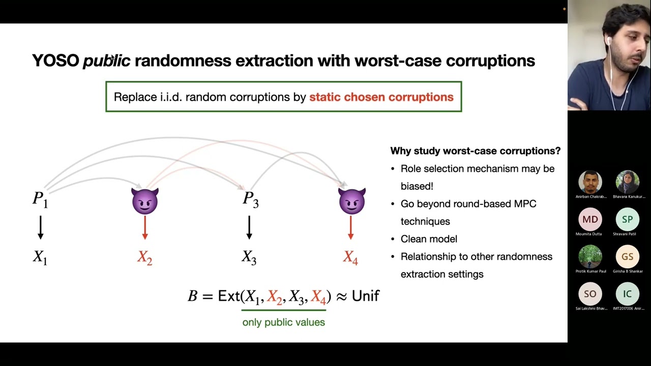 Public Randomness Extraction with Ephemeral Roles 🔑