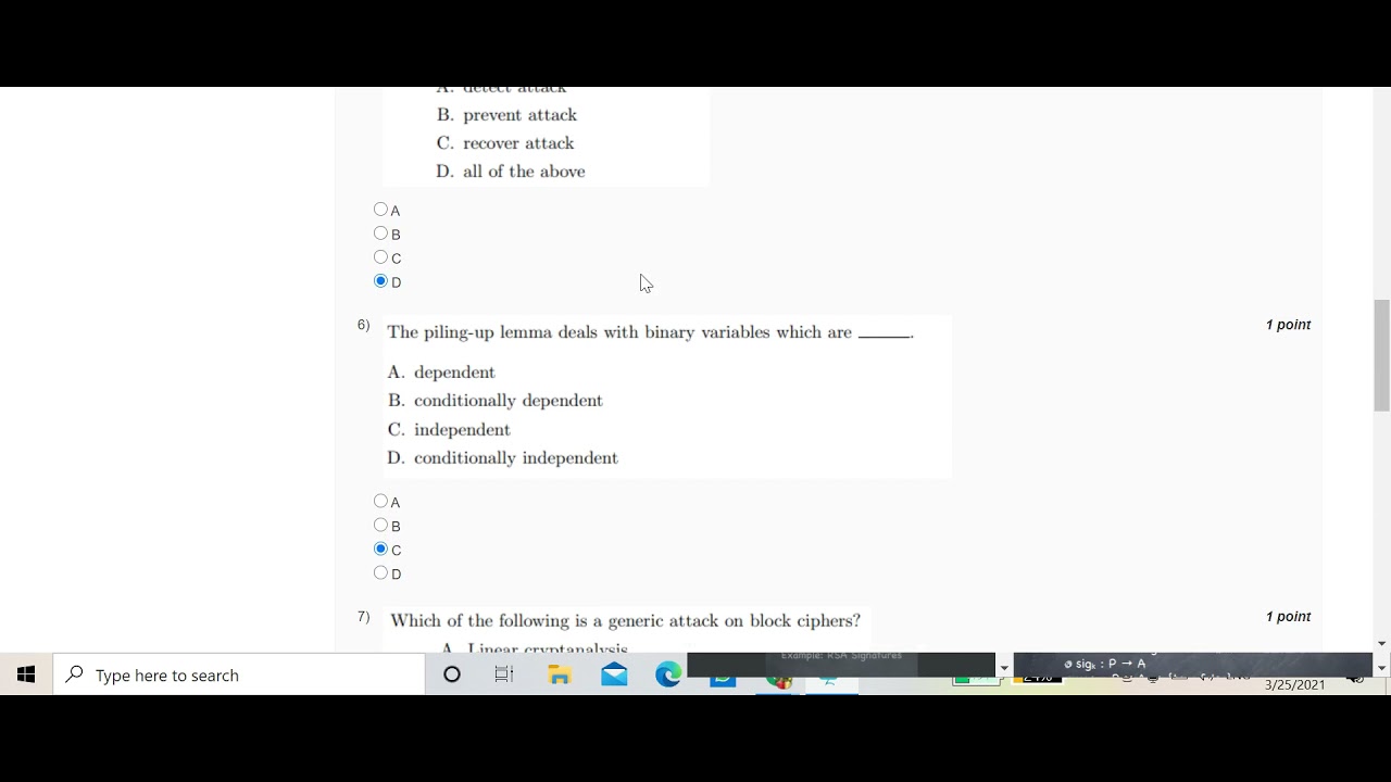 Cryptography & Network Security Week 10 | NPTEL Assignment 10 Solution (Jan 2021) π