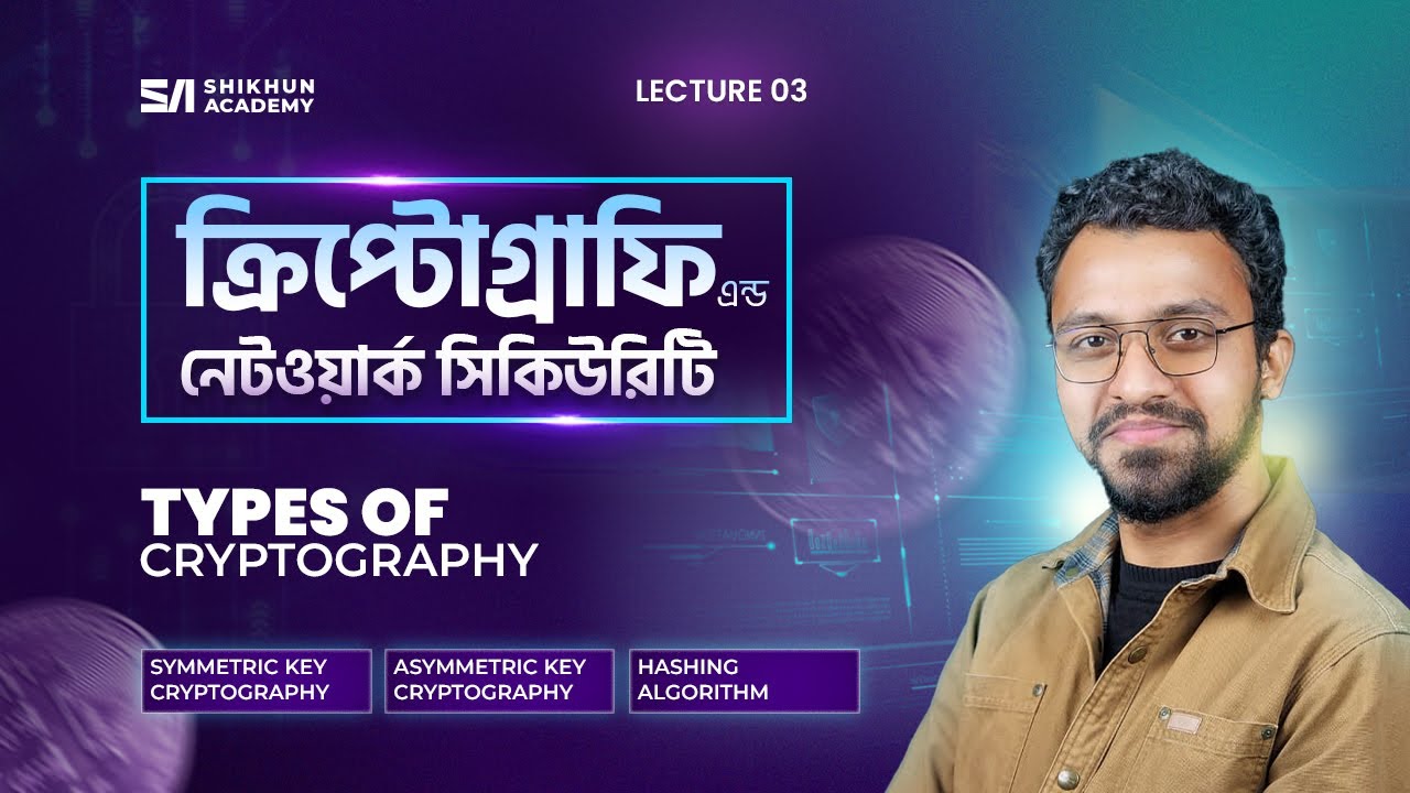 Lecture 03: Types of Cryptography - Symmetric, Asymmetric, and Hash Functions