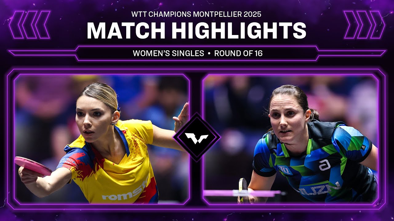 Bernadette Szocs vs Sabine Winter | Exciting Round of 16 Match at WTT Montpellier 2025 🏓