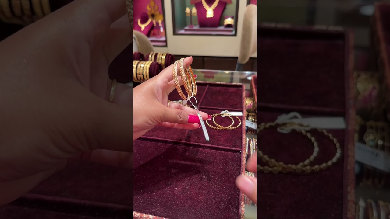 Tanishq Gold Bangles - Elegant & Lightweight ✨