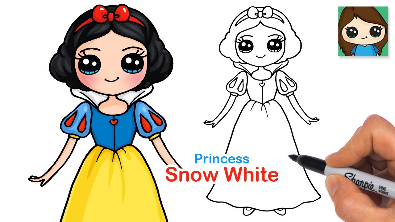 How to Draw Snow White đ Disney Princess