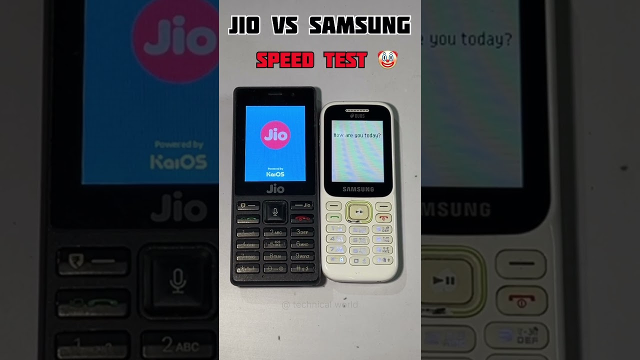 Jio phone vs Samsung 🤡 # which one is better 🤔