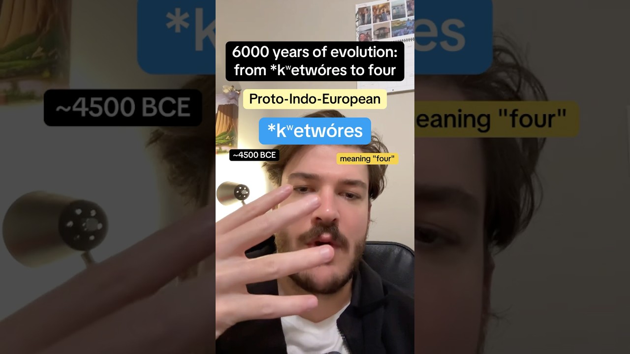 Discover How the Word 'Four' Evolved from Proto-Indo-European 🧠