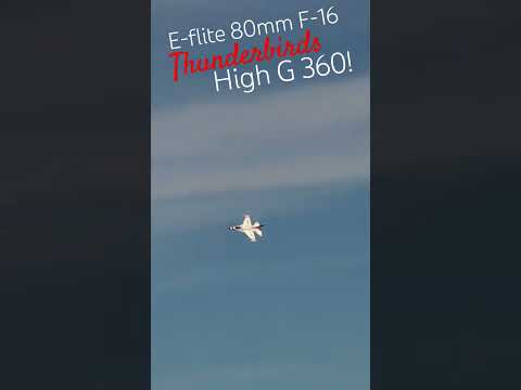 E-Flite 80mm F-16 High G 360 Turn!  #aviation #rc #new