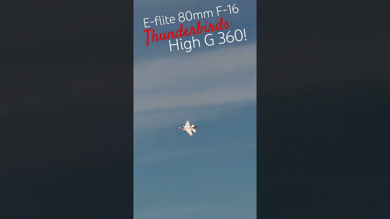 E-Flite 80mm F-16 Performs Stunning 360° High-G Turn ✈️