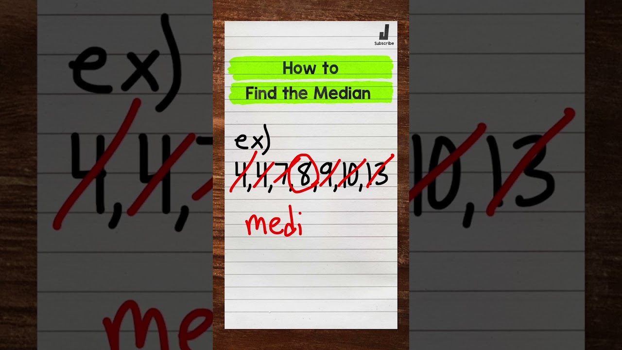 How to Find the Median