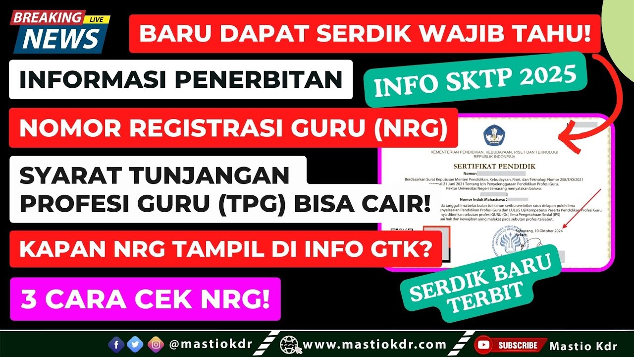 NRG & TPG 2024-2025: Info Penerbitan & Pencairan 📄