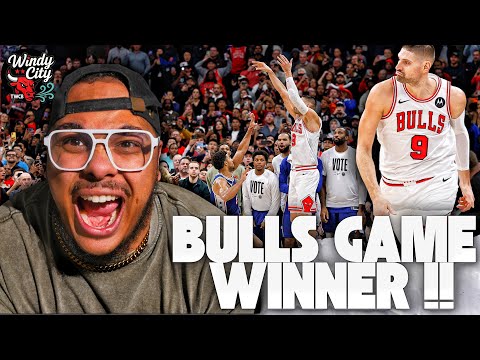 Chicago Bulls Fans Reaction To Nikola Vucevic Game WInning 3 in Chicago Bulls vs 76ers !!!!