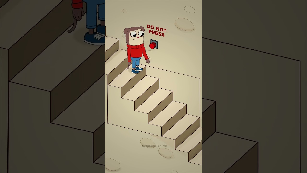 Infinite Stairs Illusion Meme 🤯