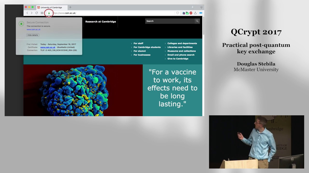 Practical Post-Quantum Key Exchange - QCrypt2017 Mo11