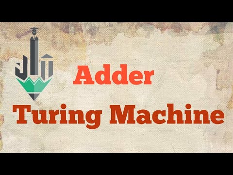 Turing Machine || Adder with Example