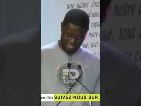 Urgent -Le Pr Diomaye Faye ''J'étais plutôt partisant de lire des livres de taille moyenne car...''