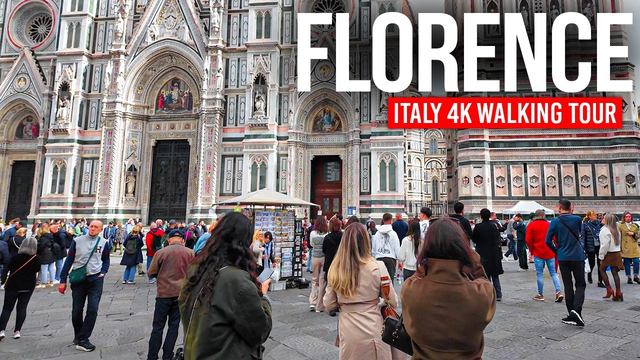 Florence Streets: A 4K Walking Tour 🇮🇹