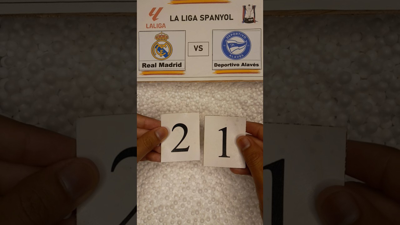 Real Madrid Wins 2-1 Against Alavés ⚽