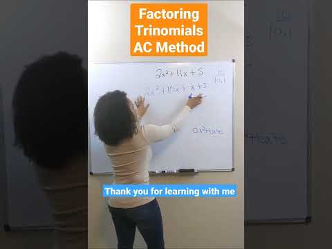 Quick Tutorial: Factoring Trinomials Using AC Method