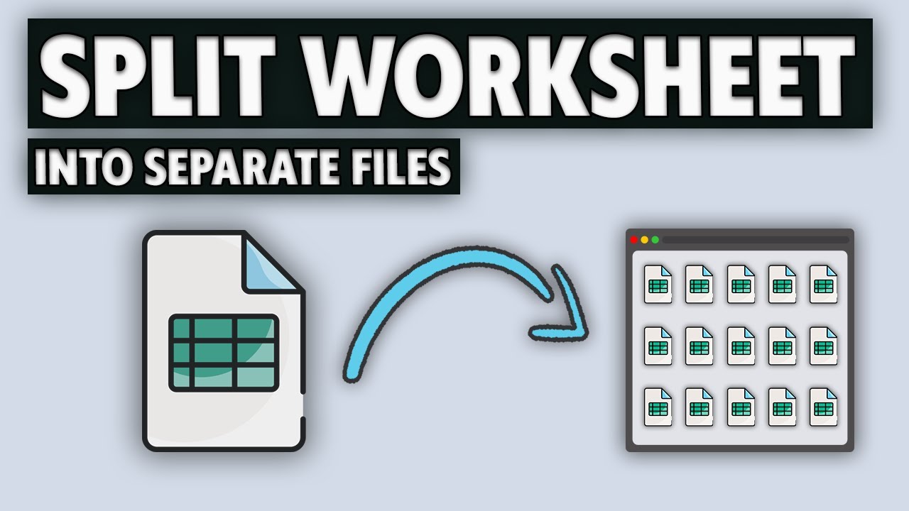How to Split Each Excel Worksheet Into a Separate File – Fast & Easy!