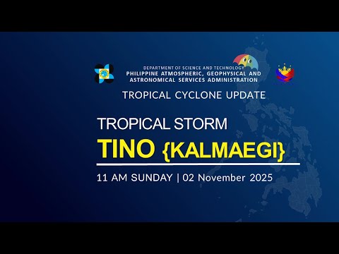 Press Briefing : Tropical Storm TINO {KALMAEGI} at 11:00 AM | November 02, 2025 - Sunday