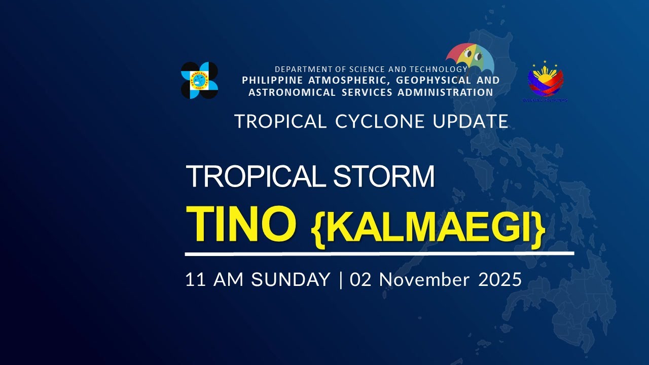 Urgent Update: Tropical Storm TINO (KALMAEGI) Briefing at 11 AM ☀️