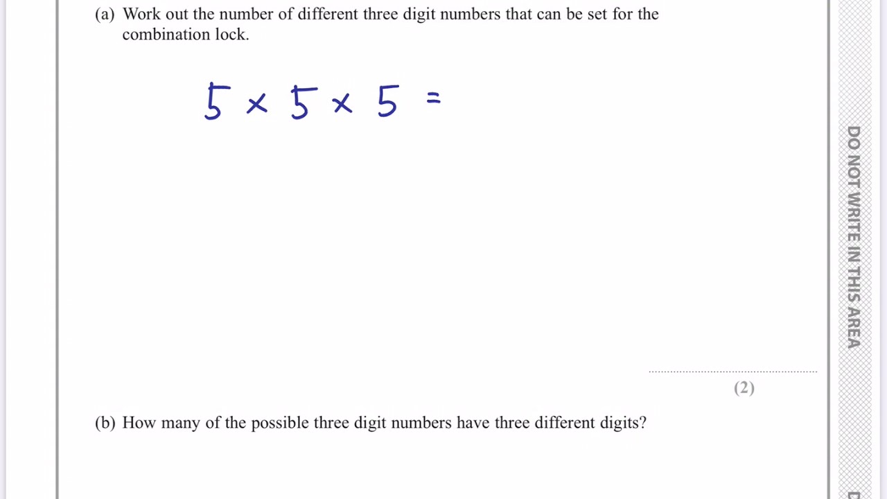 GCSE Maths June 2019 No-Calculator Higher Level Q16 β Practice Question