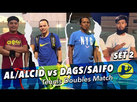 SET 2: Dags/Saifo vs Alcid/Al | KSMC | Tennis Doubles Match | CD Official Vlogs
