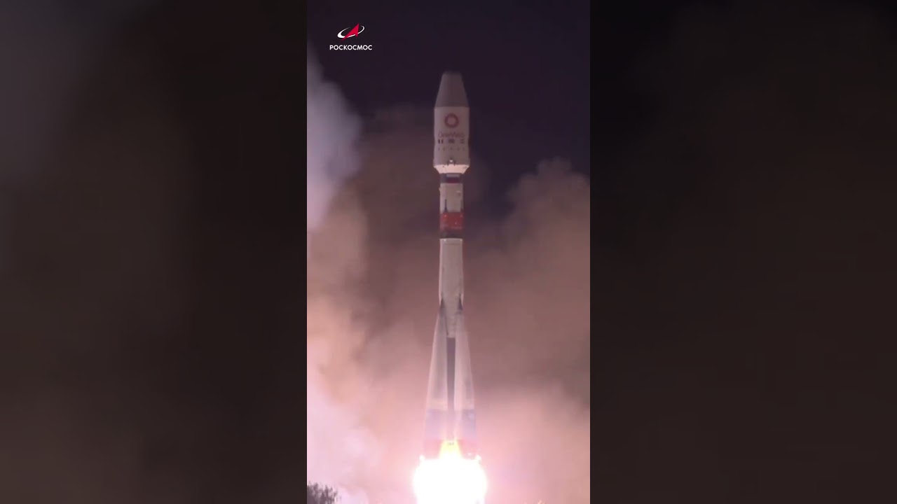 Видеозапись запуска ракеты «Союз» 🚀