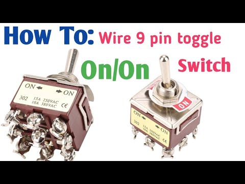 How to wire 9pin Toggle Switch Diagram 