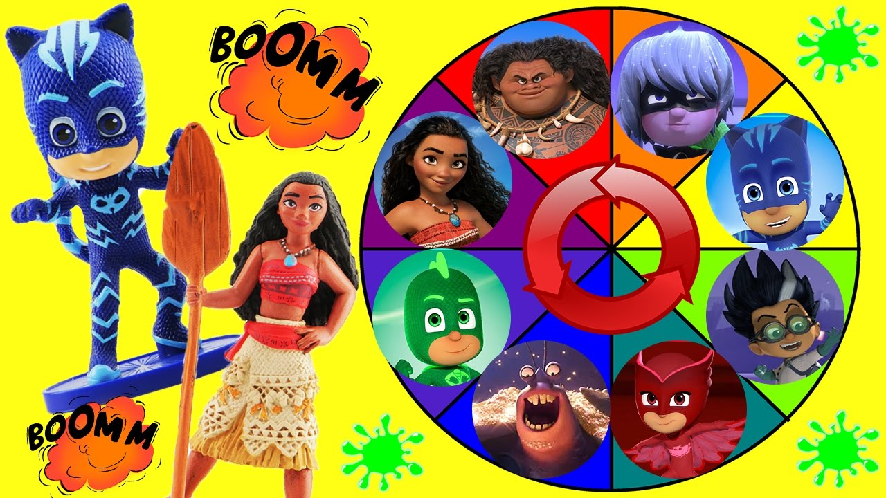 Moana & PJ Masks Spin the Wheel Game π