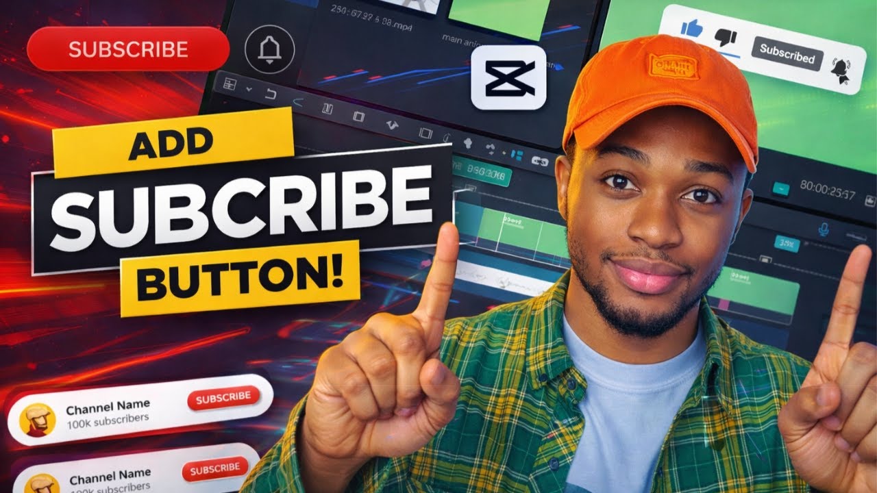 how to add subscribe animation to your YouTube videos using Capcut App!