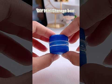 DIY mini storage box from plastic bottle 😍✨#shorts #art #diy #muktaartandcraft #youtubeshorts