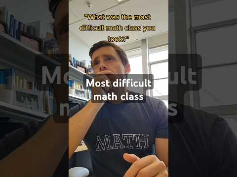 Most difficult math class? #math #calculus #realanalysis #college