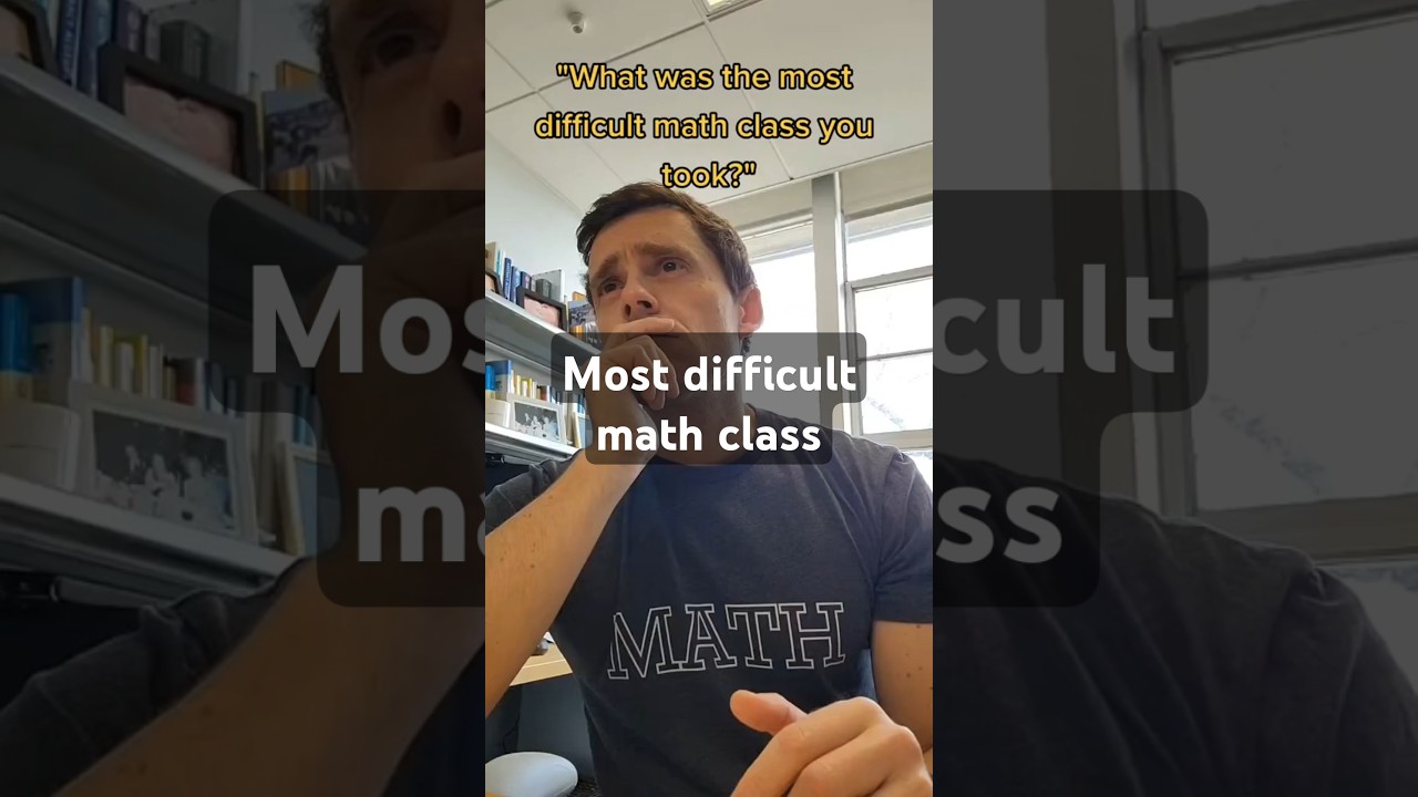 Which Math Class Is the Most Challenging? 🤔