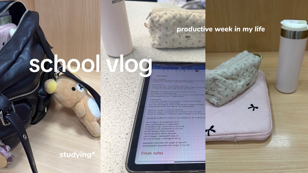 School Vlog | A Realistic Week in My Life: School Days, Studying, Cafes, and After School Activities