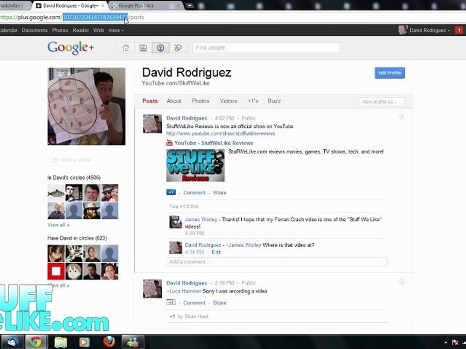 Google Plus Username