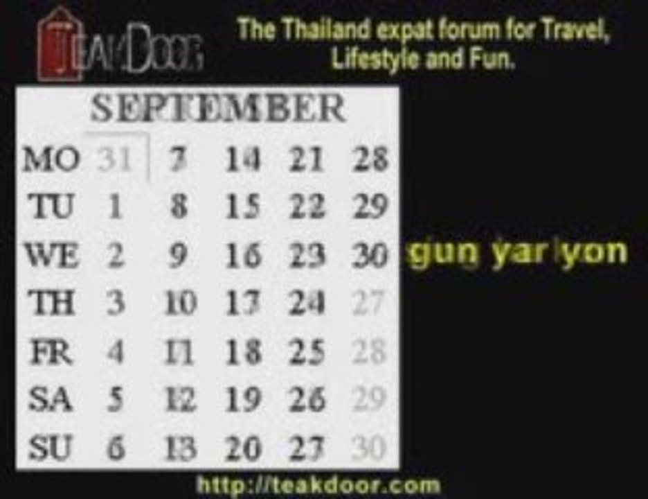 Learn Thai - Thai Months