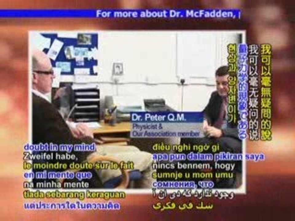 SCIENCE & SPIRITUALITY Life, Genetics, and Quantum Mechanics