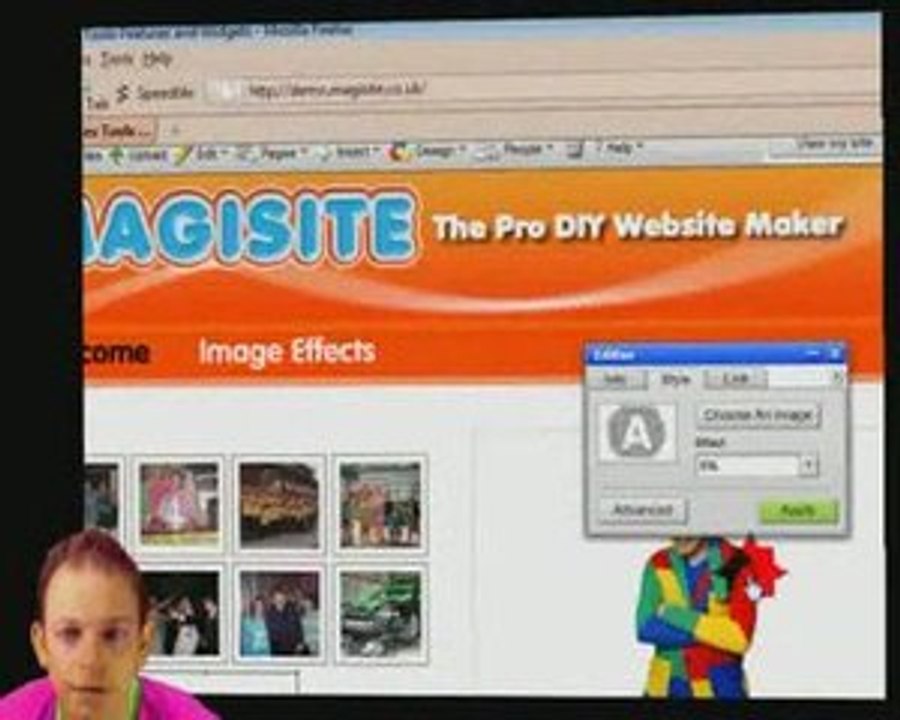 Magisite Tip. Image tools, Image Effects including Fly In