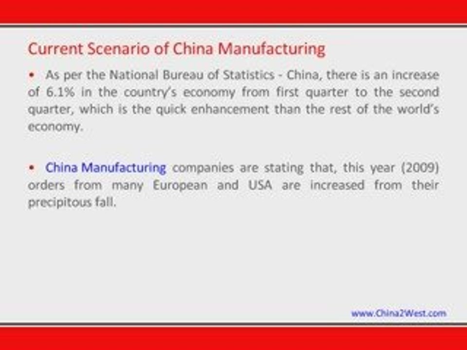 Significance of China Manufacturing