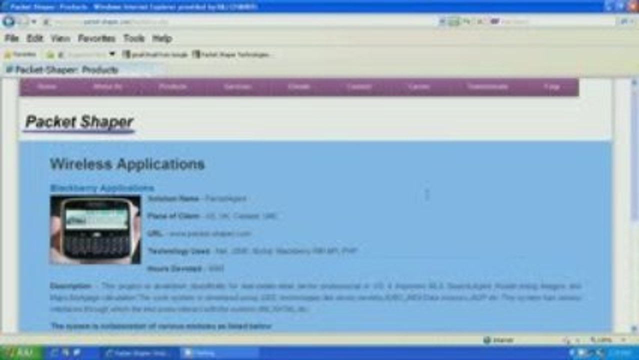 Blackberry Applications