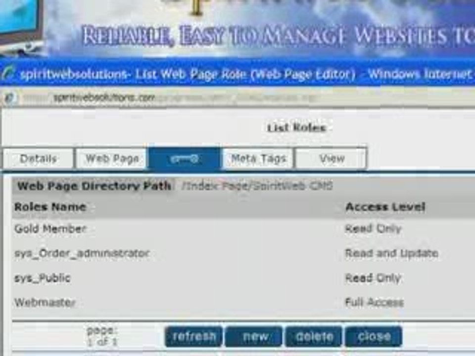 SpiritWeb CMS - a good Content Management System