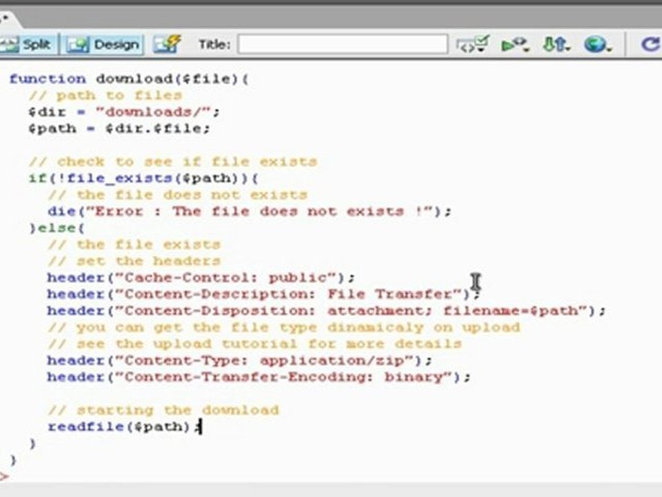 PHP Forced Downloads Tutorial