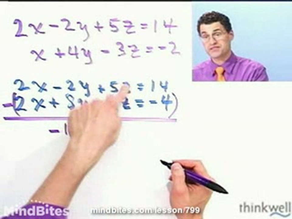 College Algebra: Solving Two Equation Systems