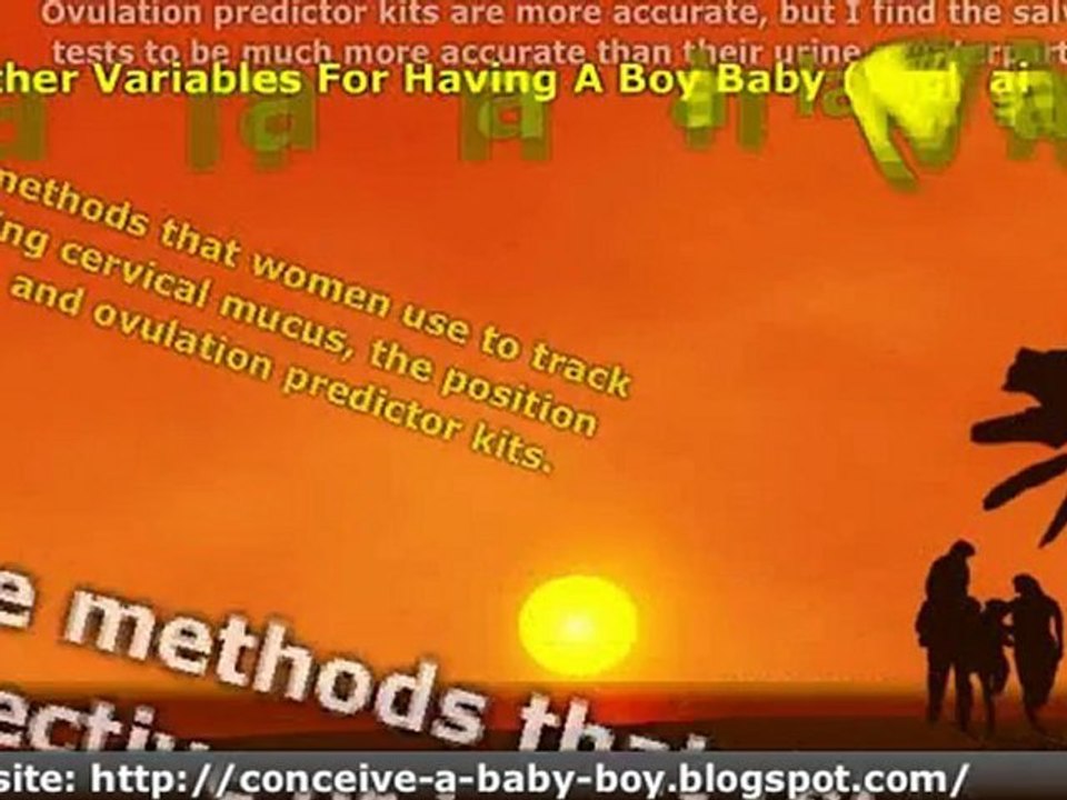 Timing Ovulation to Conceive a Boy