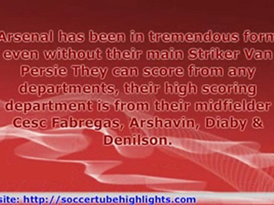 Arsenal  vs  Bolton 20 Jan 2010